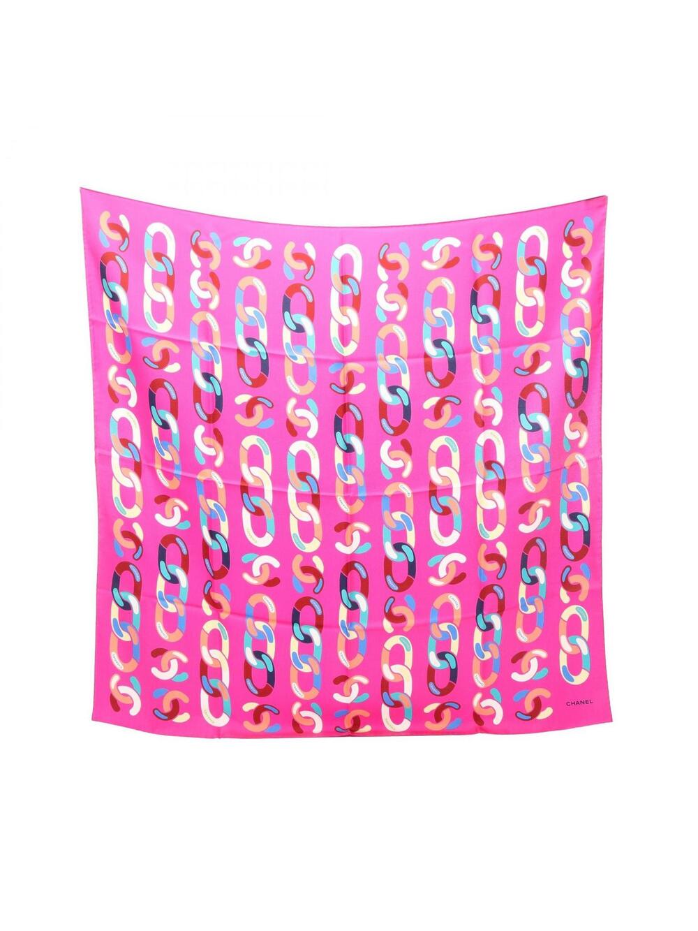 Chanel Coco Mark Chain Pattern Scarf #372289C52B